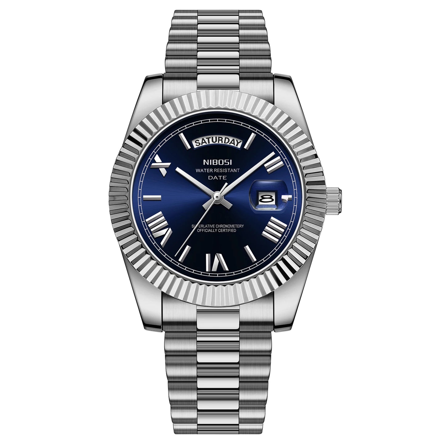 NIBOSI Navy Blue Watch